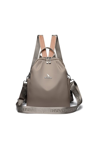 Kadınlar İçin Sırt Çantası Yeni Stil Şık Üst Düzey Çok İşlevli Bayan Sırt Çantası Basit Gündelik Büyük Kapasiteli Öğrenci Küçük Okul Çantası Haki Ana Resim Rengi Diğer