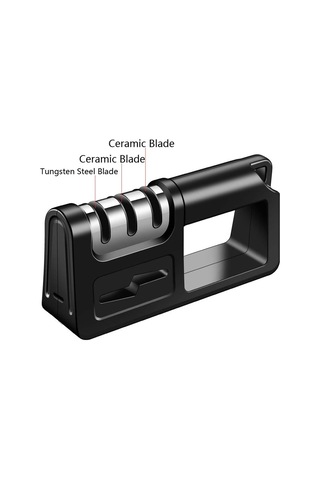 Sones Üç Aşamalı Mutfak Bileyici Çok Fonksiyonlu Mutfak Bıçağı Makas Bileme Taşı