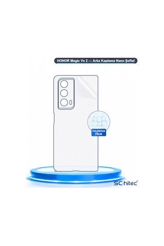 Schitec Honor Magic Vs 2 Uyumlu Arka Yüzey Hidrojel Koruyucu Film 26504454