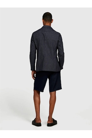 Sisley %100 Keten Slim Fit Bermuda Şort Erkek Lacivert Şort - 325p4aghs9010