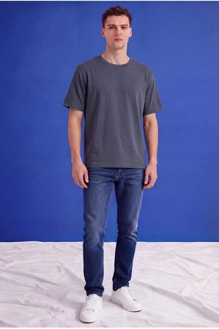 Freemen Erkek Oversize Tişört Nefes Alan Yumuşak Dokulu Terletmeyen Rahat Kalıp Basic-399 Gri
