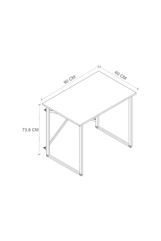Çalışma Masası Ve Kitaplık Seti 60x90 Çalışma Masası Köşe Kitaplık Hugo & Halikarnas Çam