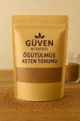 Taze Çekilmiş Keten Tohumu Hava Almayan Ambalaj 100g