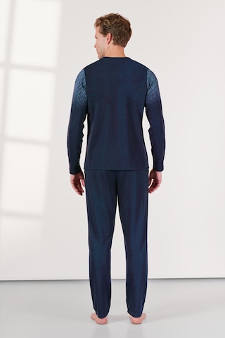 Doreanse Erkek Lacivert Düğme Yaka T-shirt Pijama Takımı 25k4534-standart Lacivert