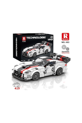 Reobrix Creator 683 Dodge Viper Spor Araba Yaratıcı Yapı Blok Seti Building Blocks - 419 Parça