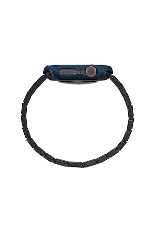 Pitaka Air Case Watch 45mm Kasa Koruyucu 600d Aramid Fiber Classic Serisi Black-blue Twill Siyah - Mavi