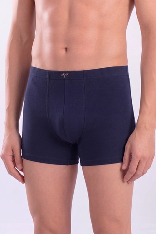 Arma Yıldız Lacivert Erkek Boxer Düz 3'lü Paket Pamuklu Likralı