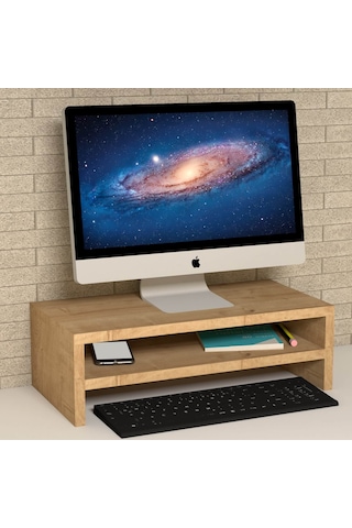 Emkawood Beliz Monitör Yükseltici Laptop Sehpası Safir