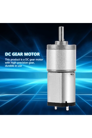 Lemestar 6v 80rpm 16ga030 Düşük Hızlı, Yüksek Torklu, Az Gürültülü Metal Dişli Dc Redüksiyon Motoru