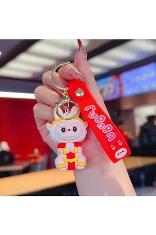 Novahub Sevimli Labubu Anahtarlık Anime Anahtarlıklar Erkekler İçin Küçük Koyun Anahtar 4