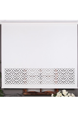 Lazer Kesim Stor Perde - Kalın Mat Model (471164729)