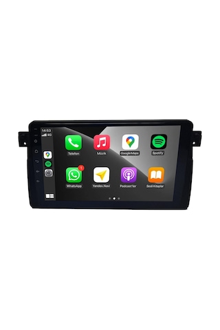 Oskodi Bmw E46 Android Carplay Multimedya 1999-2005 6gb Ram + 128gb Hafıza