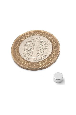Dünya Magnet 20 Adet - Yuvarlak Neodyum Mıknatıs, 4x2 Mm, Güçlü Magnet, N35 Kalite