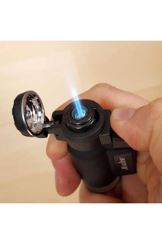 X-Lite Hunter Turbo Otomatik Pürmüz Turbo Çakmak+X-Lite 250Ml ... Siyah