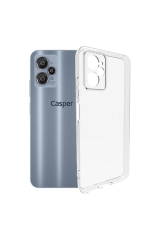 Kvy Casper Via X30 Plus Kamera Korumalı Süper Silikon Kılıf Şeffaf