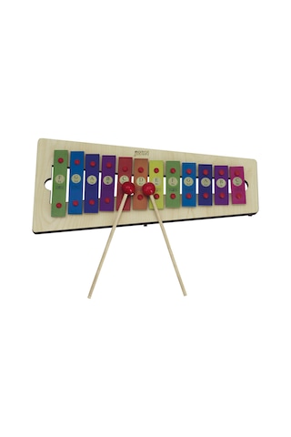 Jwin Mt-12 Metalofon 12 Alüminyum Tuşlu Orff - Ritim Aleti + 2 Adet Baget