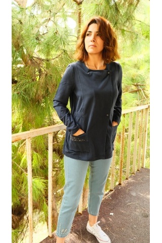 Crveniruz Sweatshirt Hırka Lacivert