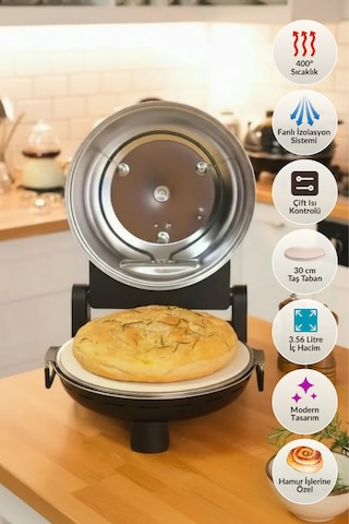 Dr.maya Pro Plus 1400 W Taş Fırın Pizza Makinesi