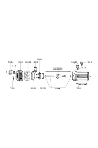 Eheim Universal 1250 Akvaryum Kafa Motoru 1200 Litre / Saat 40117