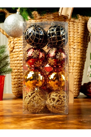 Kaemingk 24 Adet 60mm Yeni Yıl Noel Topu Seti 297815275 Arkadaş