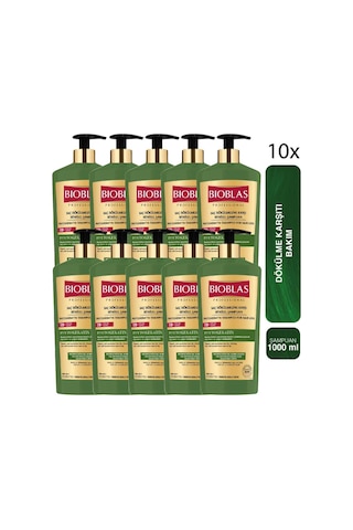 Onarıcı Bakım Saç Dökülmesine Karşı Phytokeratin Şampuan 1.000 Ml - Keratin Bakım, Yıpranmış 10 Adet Kuru