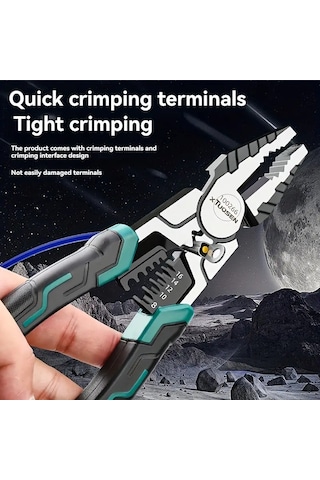 Tuosen 9'u 1 Arada Ağır Hizmet Tipi Tel Kesici Ve Sıyırma Pensesi - Süper Alaşım, Elektrikçiler Ve Metal İşleme