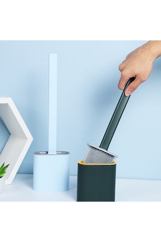 Duvara Monte Edilebilir Kapaklı Askılı Klozet Yumuşak Silikon Baş Çok Renkli