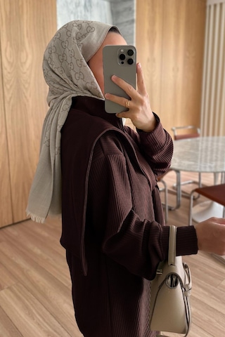 Kahijab Omuz Atkılı 3'lü Takım - Kahverengi Kahverengi