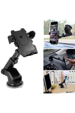 Long Neck One Touch Car Mount Araç İçi Telefonu Tutucu Çok Renkli
