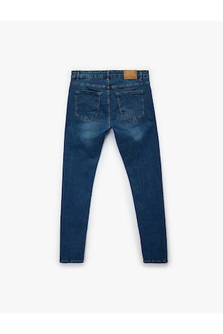 Koton Normal Bel Pamuklu Skinny Fit Jean Pantolon - Michael Jean Koyu İndigo 6wam40049nd İndigo