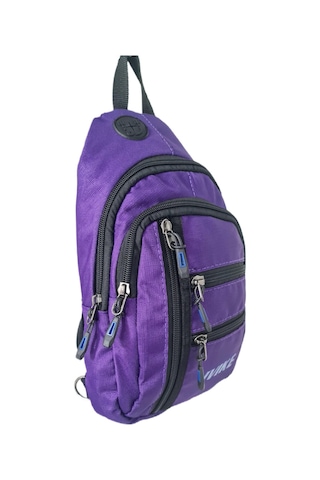 Anılbags Anıl Bags Keten Kumaş Mor Ve Usb Çıkışlı, Askılı Çapraz Göğüs Mor