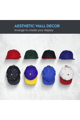 Yulong Reedark 16'li Şapka Askısı - Güçlü Yapışkanlı Duvar