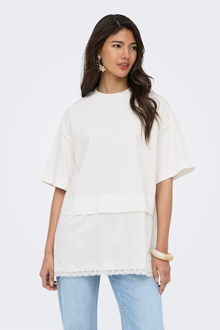 Only Onlmexa Pamuklu Regular Fit Dantel Detaylı T Shirt Bayan T Shirt 15382176 Ekru