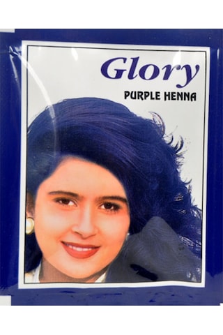 Glory Mor Hint Kınası (Purple Henna) 10 Gr Paket