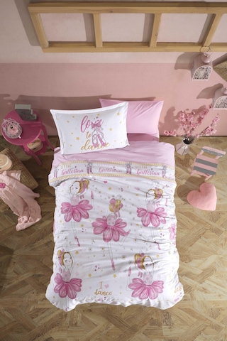Zebra Casa Dreamy Mürdüm Comforter Yatak Örtüsü Seti Pembe