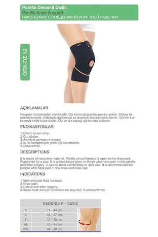 Orlex Patella li Dizlik Diz Ve Diz Kapağı , İçi Sıvı Artışı,kireçlenme L