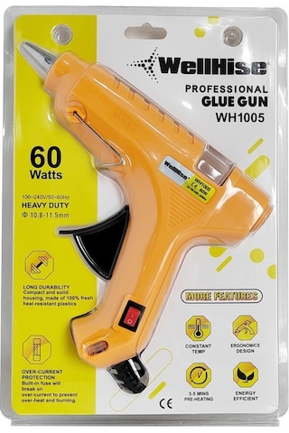 WellHise WH1005 60Watt Sıcak Mum Silikon Tabancası Glue Gun