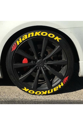 Lastik Yazısı 8Xli Hankook Stıker 1.Sınıf Kalite Solmaz