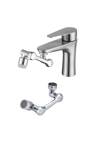 Bfs Mutfak Musluk Başlığı 1080 Derece Dönebilir Oynar Başlıklı Musluk Aparatı Çok Renkli