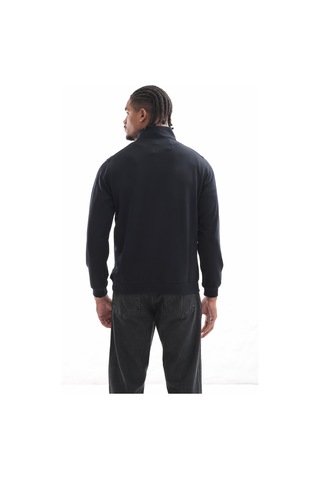 Boğazlı Sweatshirt Lacivert