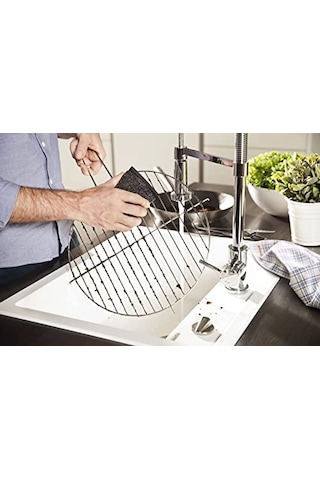 Vileda Glitzi Power Pad Inox, Ekstra Kaliteli, Pas Tutmaz, Zorlu Lekeleri Söker, 2'li Paket Açık Indigo