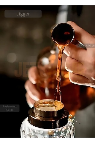 Jigger Çift Taraflı Bar Ölçeği Paslanmaz Kokteyl Ölçeği Barmen Ölçü Kabı Çelik 20/40 Cc