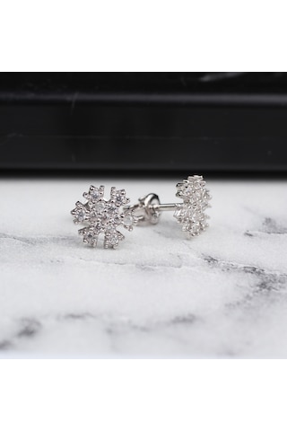 Glorria Gümüş Kar Tanesi Küpe N11.31023