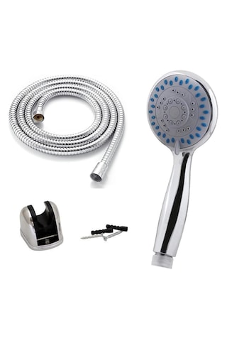 Platin Mafsallı Duş Seti Lüks 3 Fonksiyonlu Başlık 304 Paslanma Krom