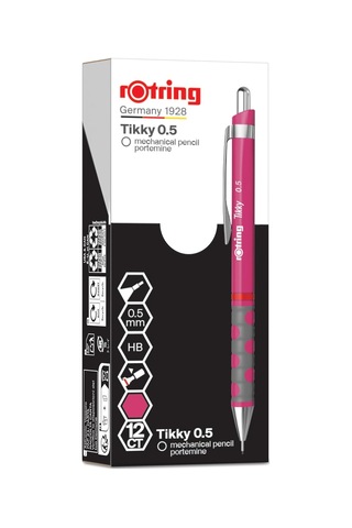 Tıkky Mekanik Kurşun Kalem, Ahududu Pembe 0.5 Mm Macenta
