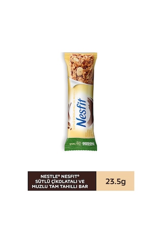 Nestlé Nesfit Sütlü Çikolatalı Ve Muzlu Tam Tahıllı Bar 23,5g