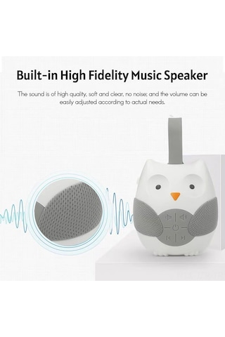 Geeroyoo Bt0179 Bebek Uyku Makinesi: Beyaz Gürültü Ve Ninnilerle Rahat Uyku, Taşınabilir Ve Ayarlanabilir Ses, Pil İle Çalışır