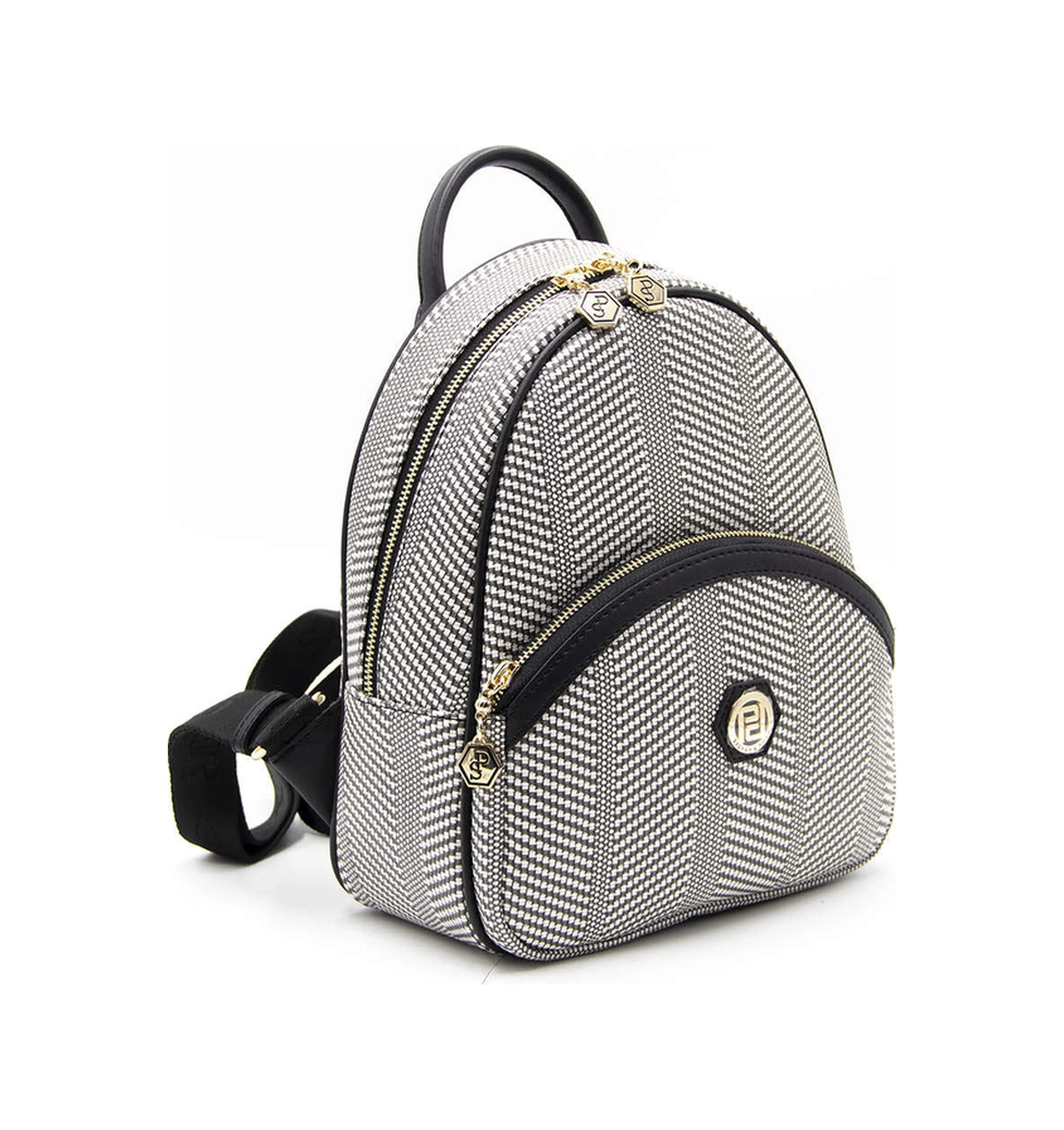 Silver Polo Kadın Sırt Çanta 945 Siyah Beyaz