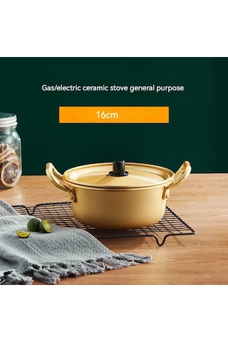 Güveç Kore Mini Askeri Erişte Pot Tencere Ramen Kamp Pot Çift Diğer
