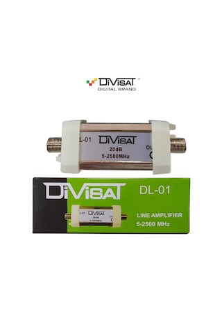 Divisat Line Amplifier Uydu Sinyal Yükseltici 20db